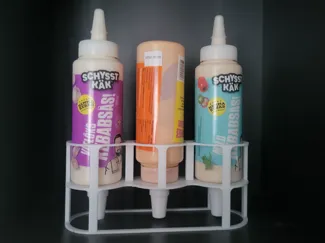 Sauce bottle holder (storable both directions)