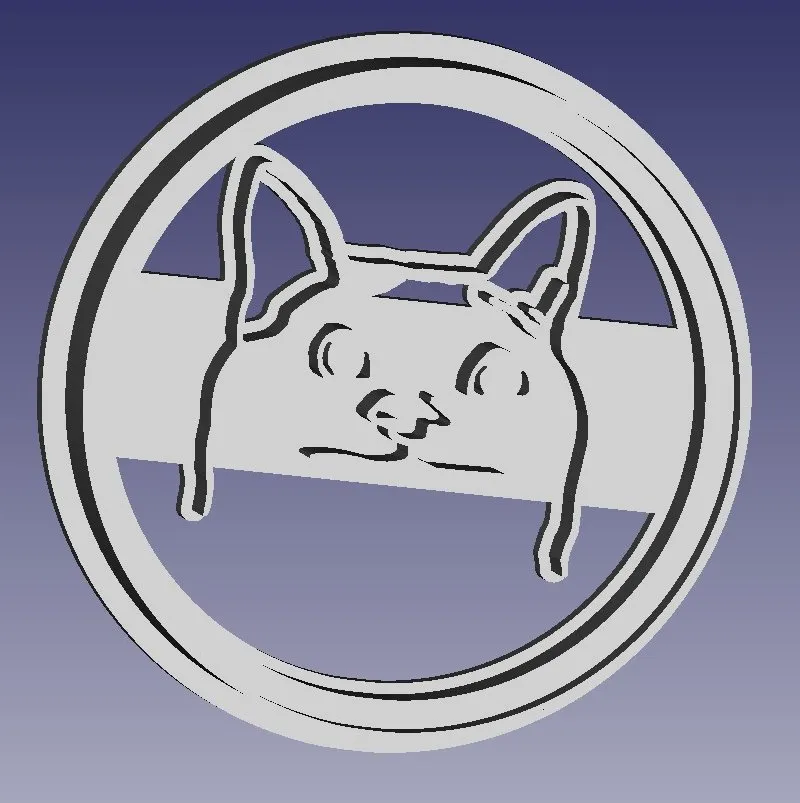 Polite Cat Cookie
