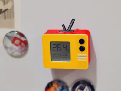 Magnetic Xiaomi Thermometer Case, Modified for 7# Battery Power Supply, Sliding Cover, No Screws Needed