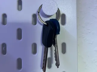 Ikea skadis Schlüssel halter.