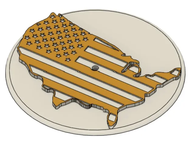USA Clock Face