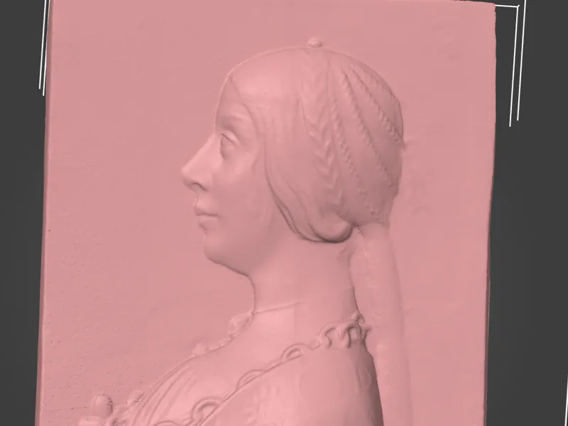 Basrelief of a Renaissance era woman