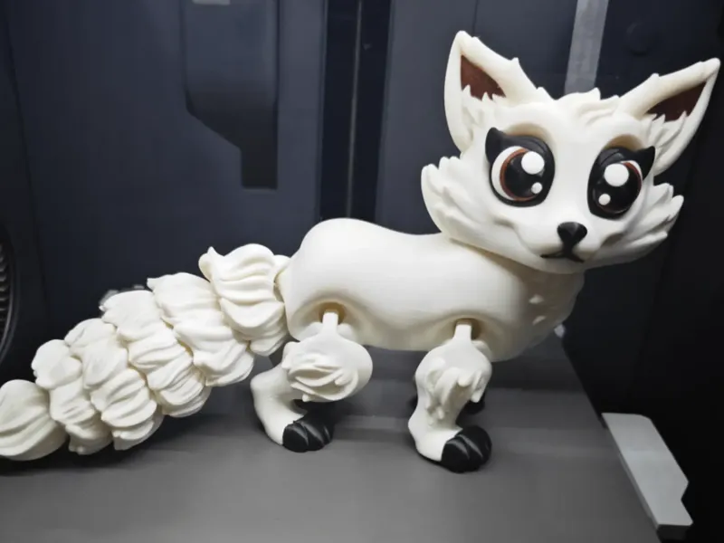 白色北极狐   可动狐狸