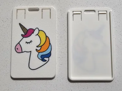 Unicorn ID Lanyard Holder