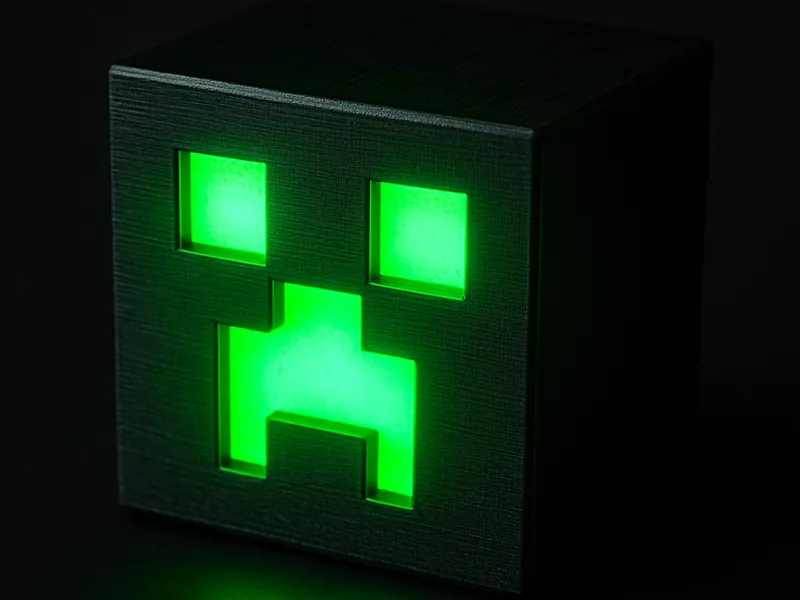 Cozy creeper lamp