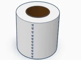 Toilet paper bead