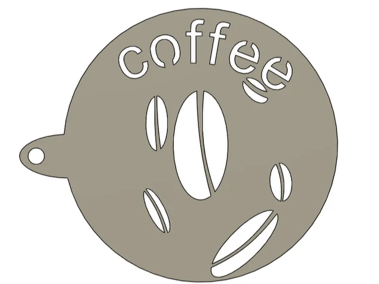 coffee bean outline