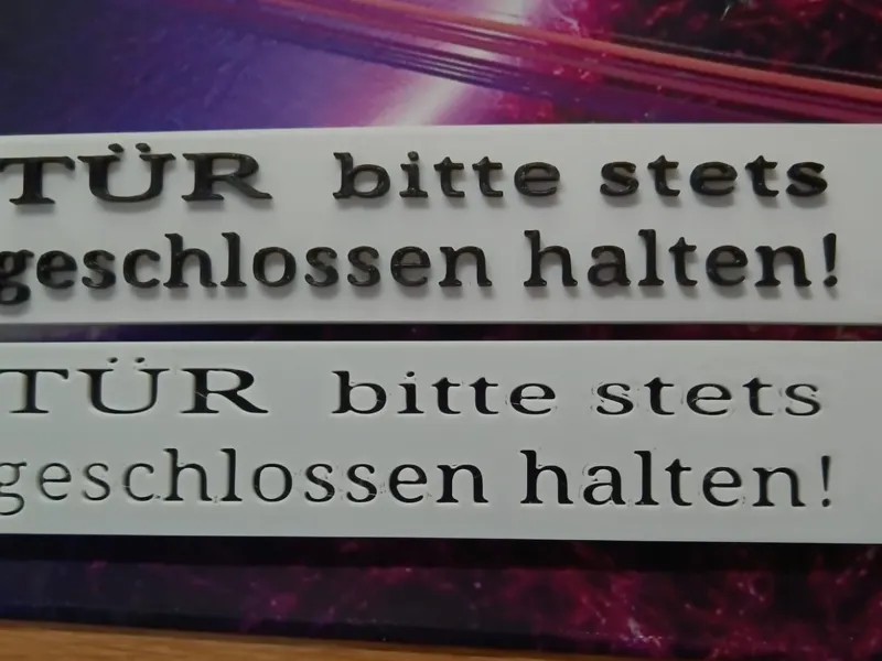 Tür bitte stets geschlossen halten