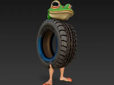 Ambalabu Doll Tire Frog