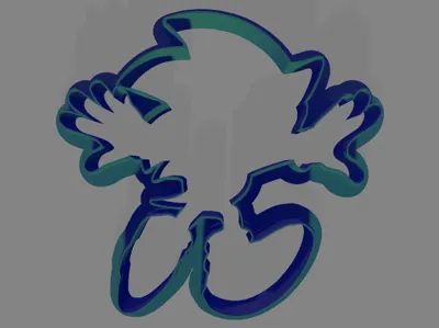 Sonic cookie cutter