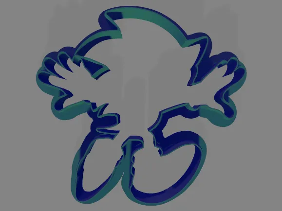 Sonic cookie cutter