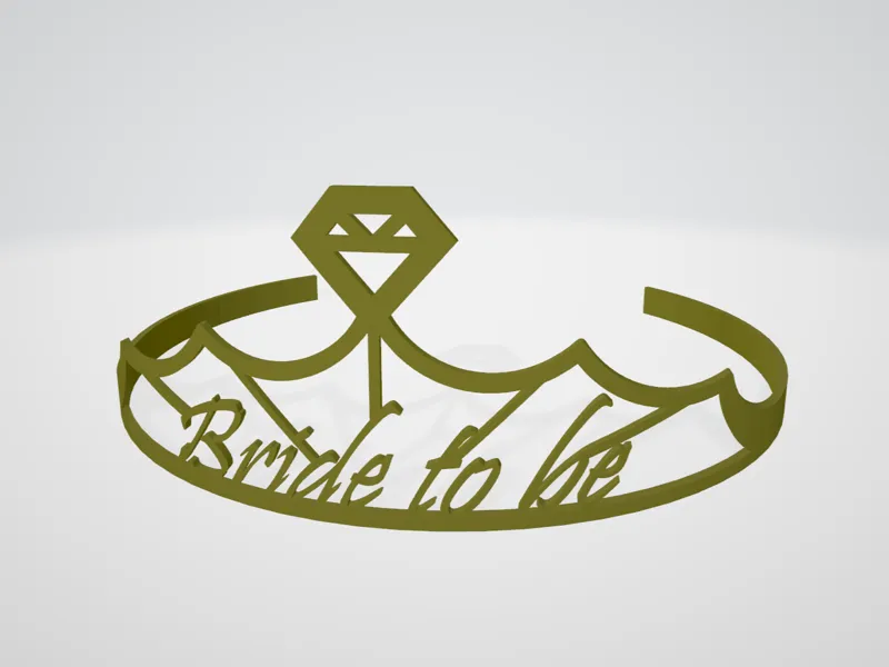 Bride to be crown