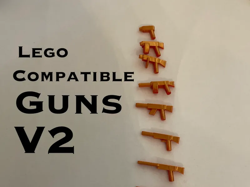 Minifigure Compatible Guns V2 (open source!)