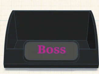 Business Card Holder with a name