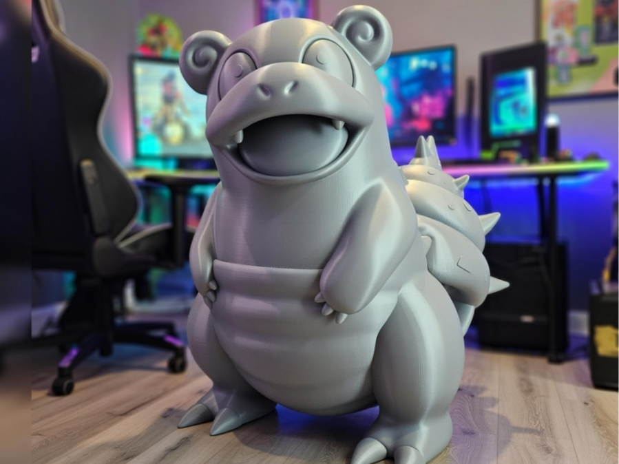 Life-Size Slowbro 3D Model – A Relaxed