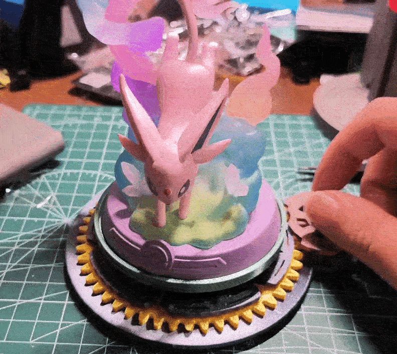 旋转模型展示托盘-宝可梦风格（仅含托盘）Model display tray-pokémon ver