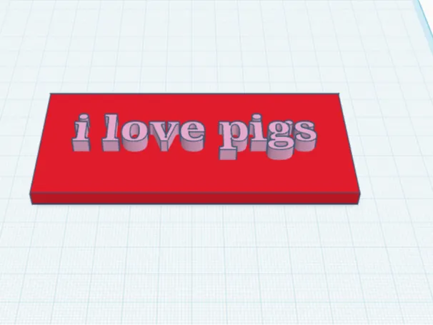 i love pigs sign