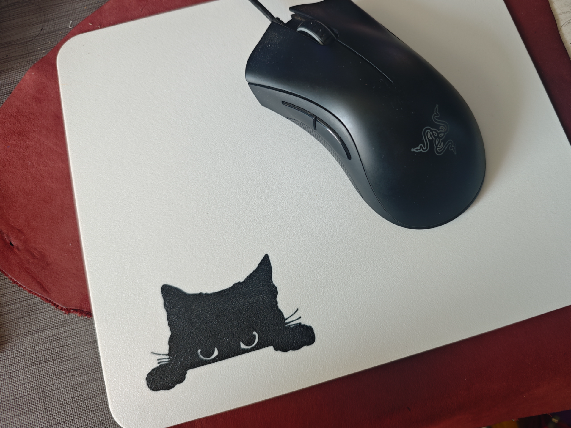 可爱猫咪鼠标垫