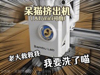 【无AMS】呆猫挤出机（老大我要洗了喵）