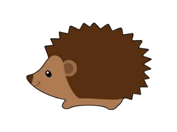 Hedgehog cookie cutter