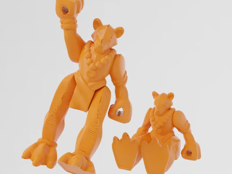 African Wild Dog (Print-in-place) - 3D Toy Zone