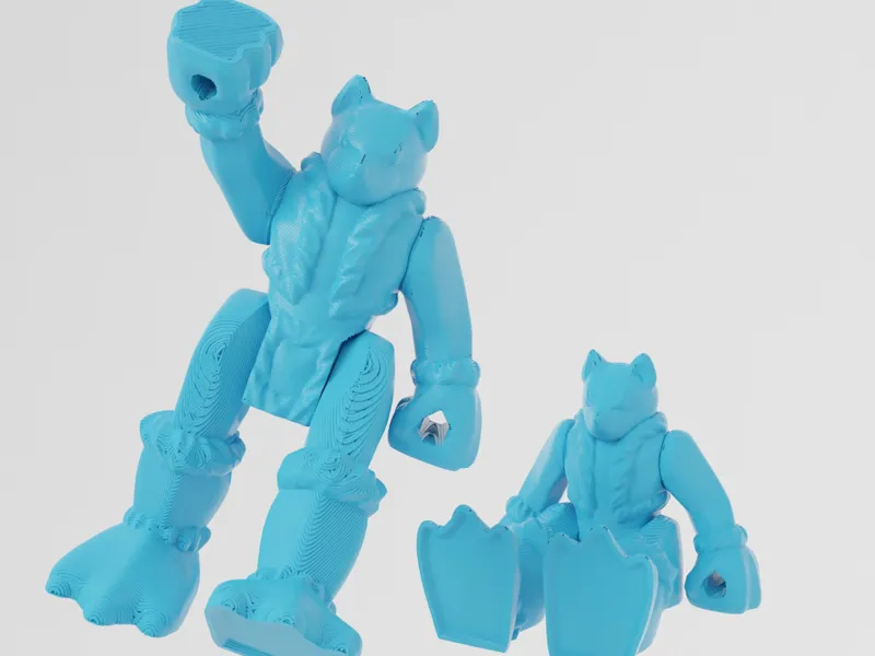 Arctic Fox (Print-in-place) - 3D Toy Zone