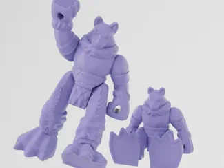 Arctic Wolf (Print-in-place) - 3D Toy Zone