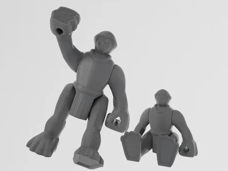 Black Spider Monkey (Print-in-place) - 3D Toy Zone