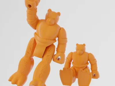 Brown Bear (Print-in-place) - 3D Toy Zone
