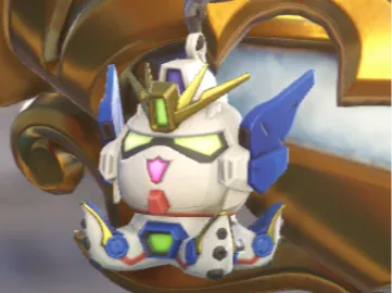 Overwatch Gundam keychain