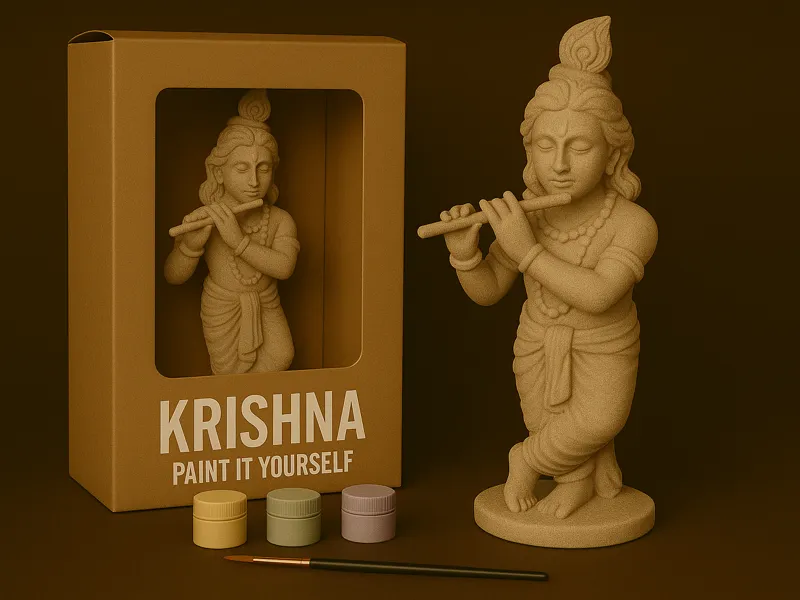Krishna – Paint-It-Yourself Figurine