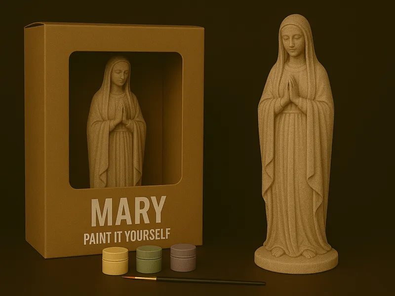 Virgin Mary – Paint-It-Yourself Figurine
