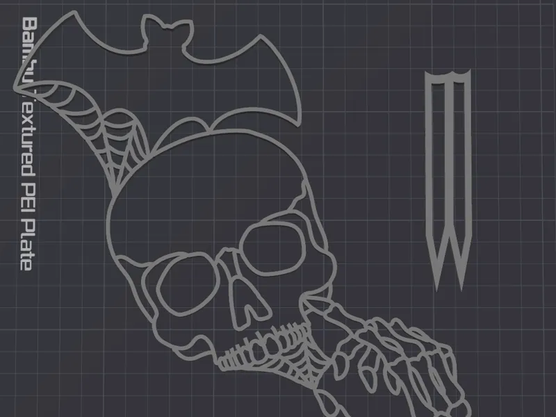 Spooky plant trellis with spike
