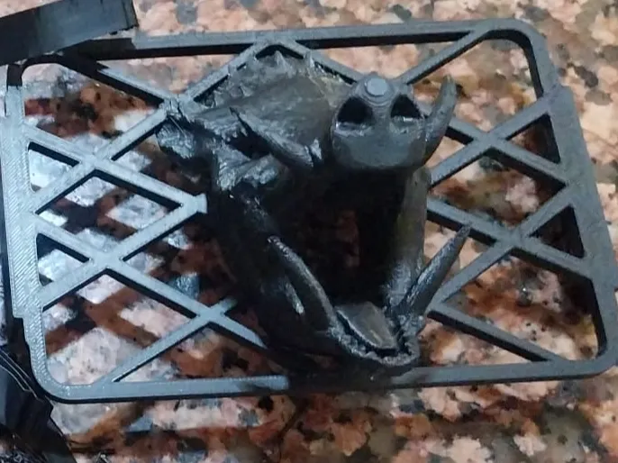 Rejilla  toyota con una cabeza de jabali
