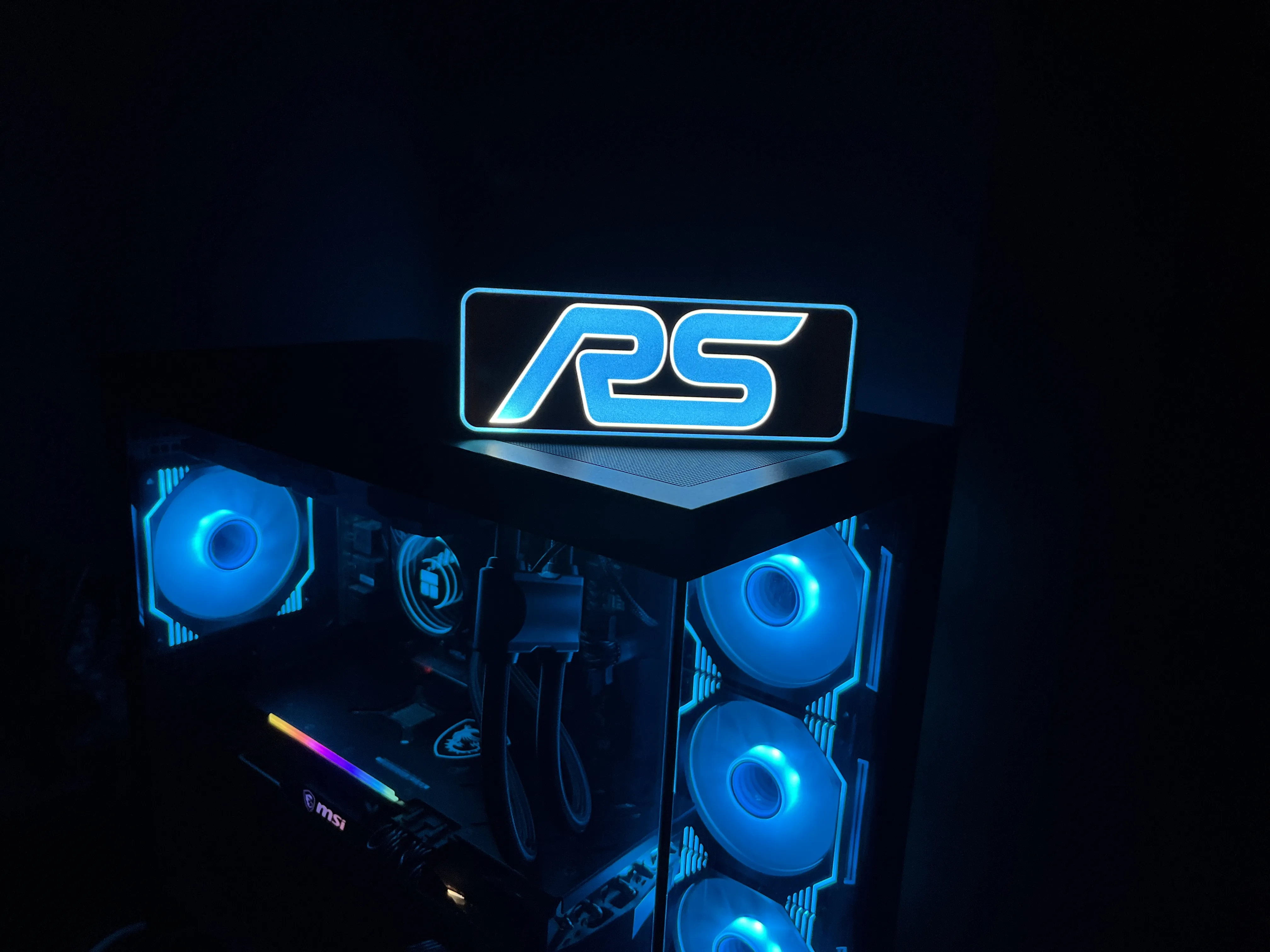 Ford RS LED Lightbox Gaming sim racing pc by makerlampit MakerWorld ...