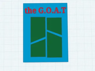 bambu lab GOAT plaque