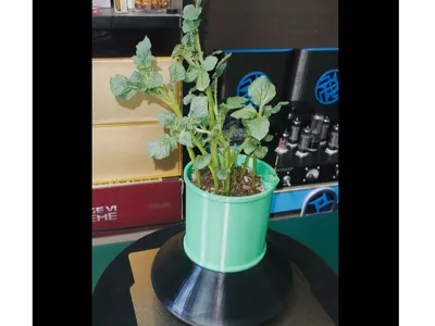 Large-Capacity Self-Watering Planter for Extended Trips