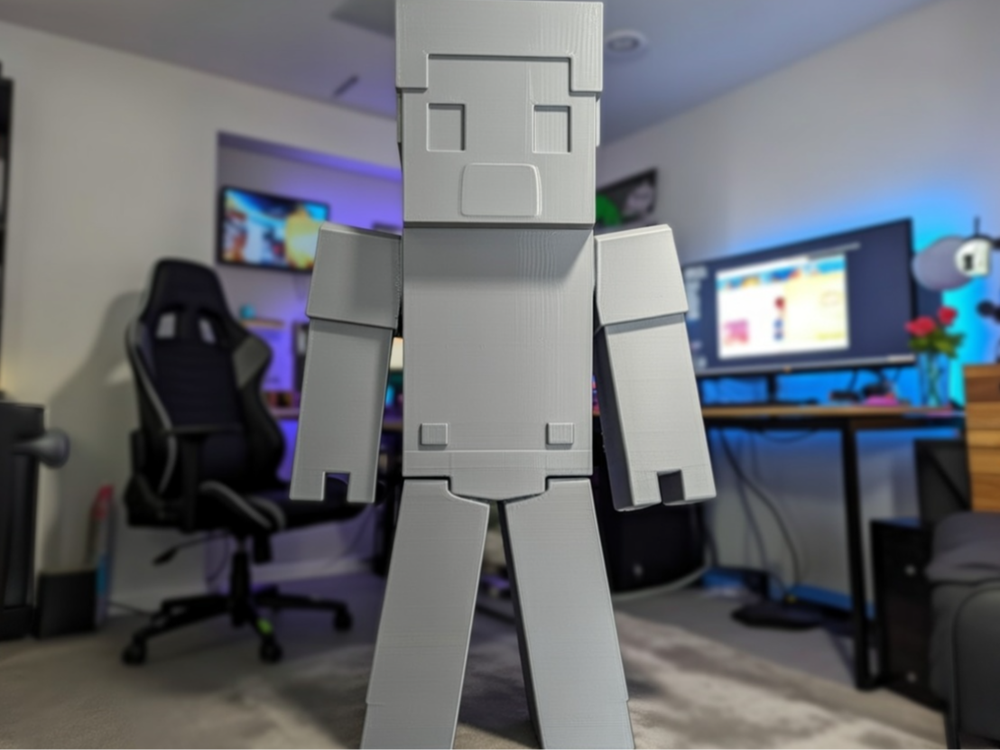 Life-Size Minecraft Steve 1800mm 3D
