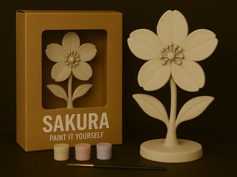 Sakura – Paint-It-Yourself Figurine