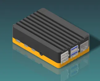 Raspberry Pi 4 Case (hidden GPIO, 40mm fan)
