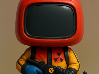 Rust Hazmat Funko-Style Tabletop Survivor Edition