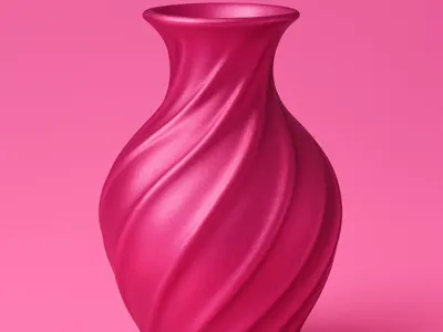 silk vase