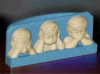 Wasn't me- desktop pen holder