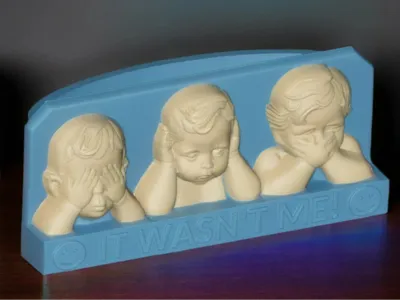 Wasn't me- desktop pen holder
