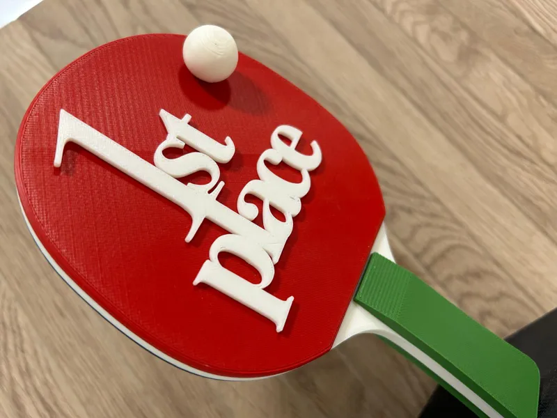 ping pong trophy paddle - modular design