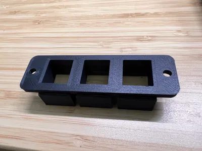 RasPi Mini Server Rack - 3 Keystone Patch Plate