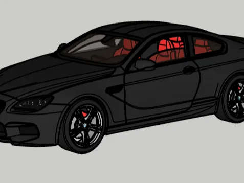 3d bmw car
