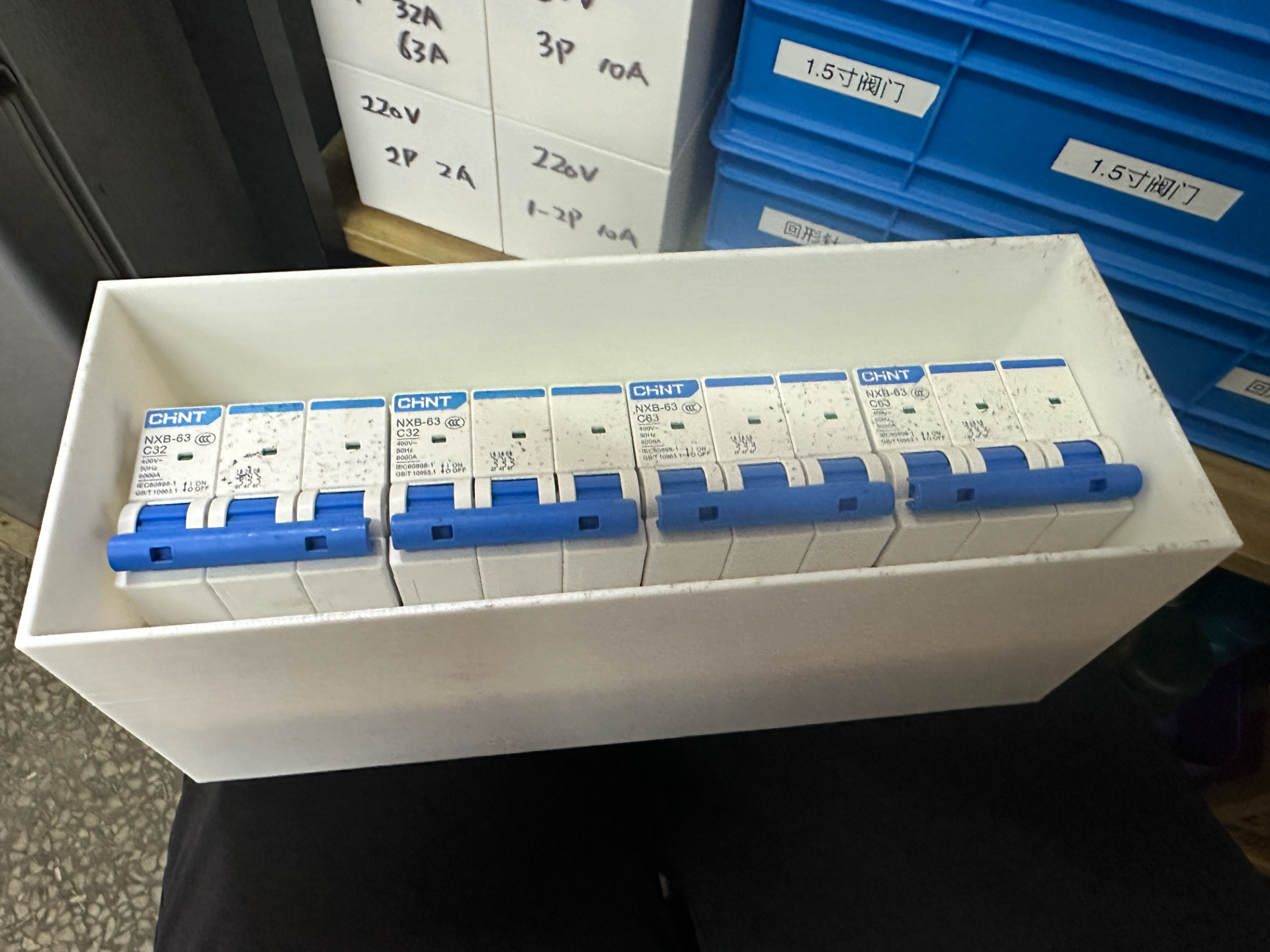 Stackable Air Switch and Leakage Protector Storage Box, Holds 12P by ...