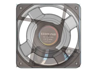 Modified Noctua amplifier to fit EZDIY server fan