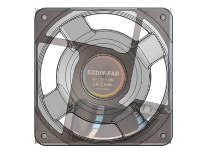 Modified Noctua amplifier to fit EZDIY server fan